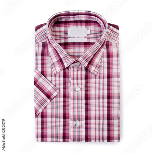 shirt or isolated folded fashionable men shirt new. © heinteh