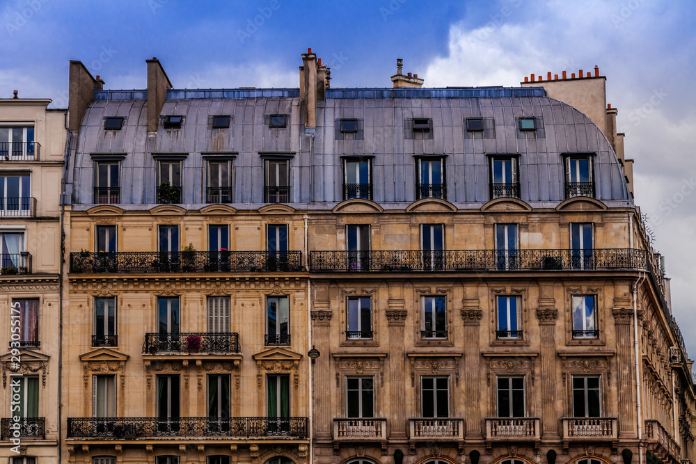 Classic Paris Haussmann style building