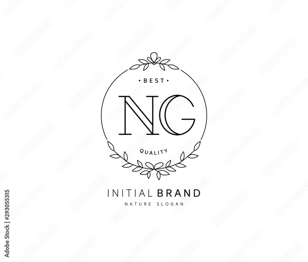 N G NG Beauty vector initial logo, handwriting logo of initial signature, wedding, fashion, jewerly, boutique, floral and botanical with creative template for any company or business. N G NG Beauty vector initial logo, handwriting logo of initial signature, wedding, fashion, jewerly, boutique, floral and botanical with creative template for any company or business.