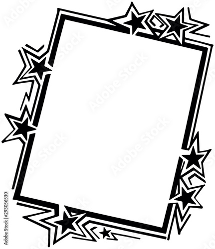 Ad Frame With Stars
