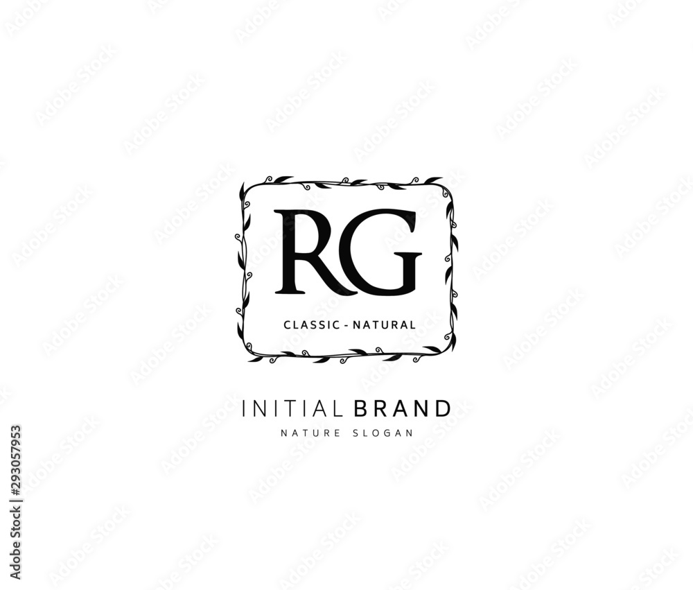 R G RG Beauty vector initial logo, handwriting logo of initial signature, wedding, fashion, jewerly, boutique, floral and botanical with creative template for any company or business. R G RG Beauty vector initial logo, handwriting logo of initial signature, wedding, fashion, jewerly, boutique, floral and botanical with creative template for any company or business.