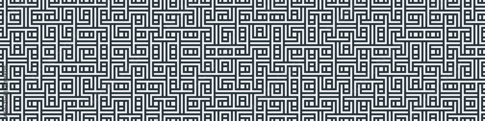 Truchet Random Pattern Generative Tile Art background illustration