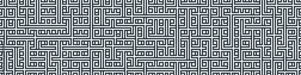 Truchet Random Pattern Generative Tile Art background illustration