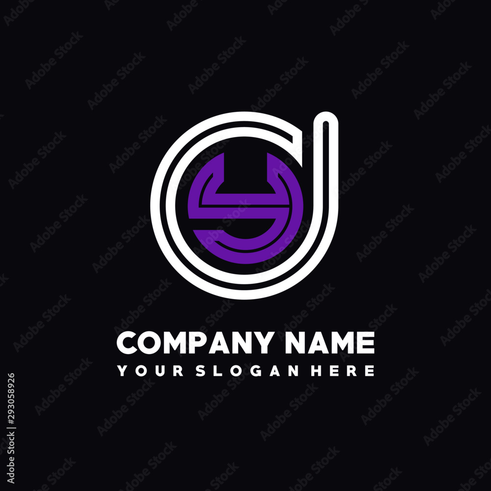 initial letter DY logo, round logo white, purple lowercase letters initial letter DY logo, round logo white, purple lowercase letters