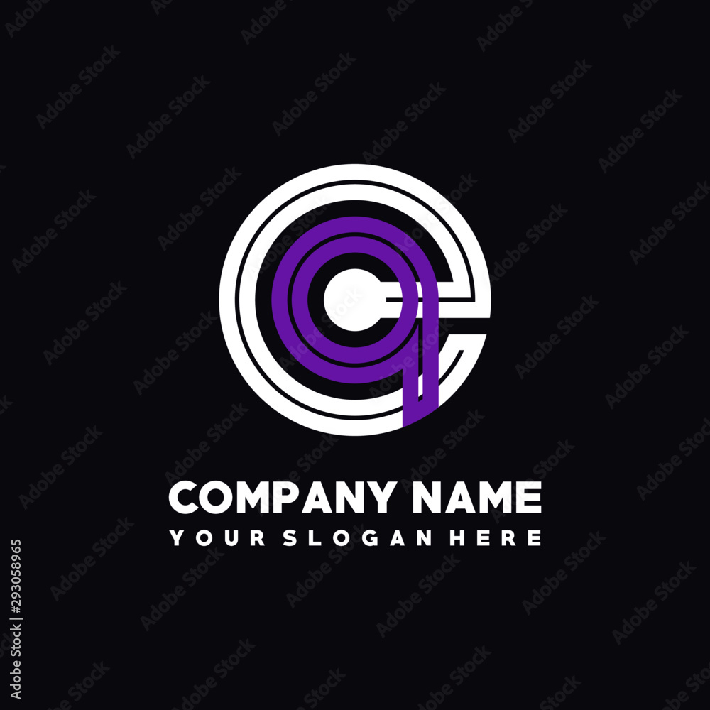 initial letter EA logo, round logo white, purple lowercase letters initial letter EA logo, round logo white, purple lowercase letters
