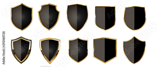 Set of Shield Collections Vector Design