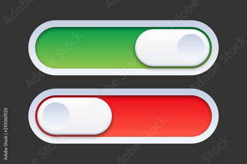 Free Download Switch On Off Toggle Button Vector Design - GFXLoad
