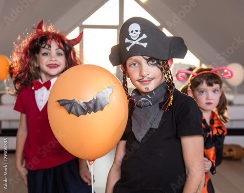 kids in Halloween party