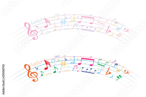 music symbol background , Elements musical background music background vector