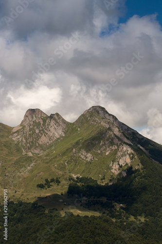 landscape of mountains and blue sky © Javier