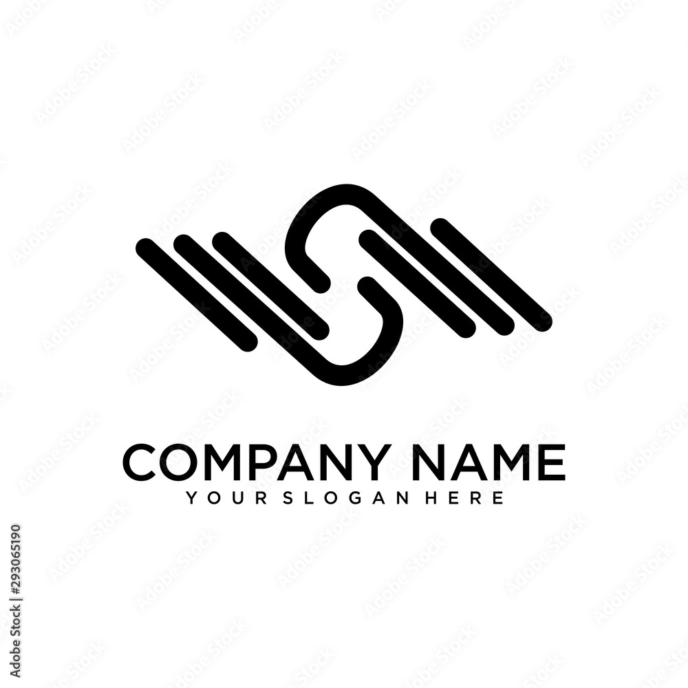 abstract initial letter W logo design template abstract initial letter W logo design template