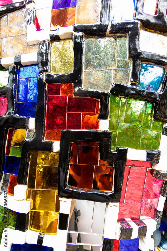 mosaico in vetro colorato