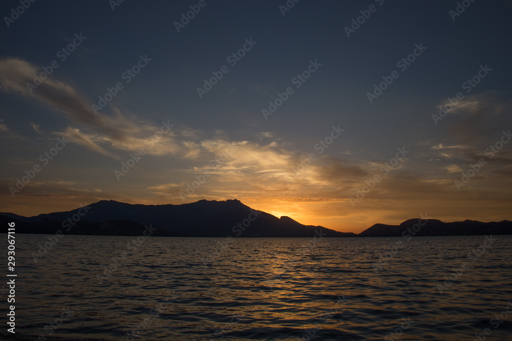 Beautiful landscape on mountain lake Burabay, Borovoye, Kazakhstan