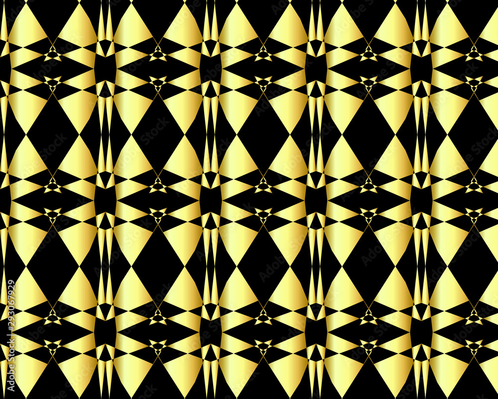Gold gradient with black background pattern design Gold gradient with black background pattern design