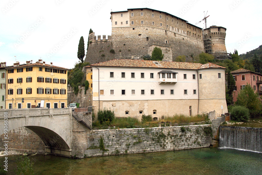 Rovereto fortress and city, Italy 