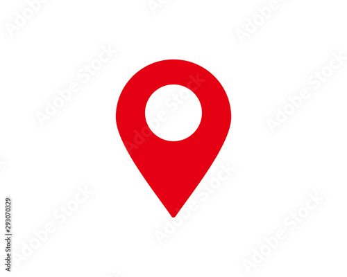 Pin map icon symbol vector