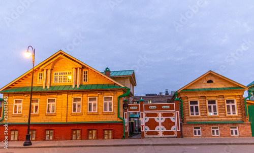 Old Tatar settlement in the Kazan city (Kayuma Nasyri street). Kazan city, Tatarstan Republic, Russia