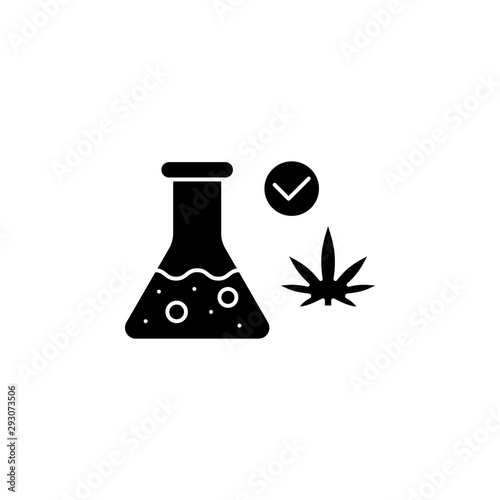 Marijuana, laboratory icon. Simple glyph, flat vector of marijuana icons for ui and ux, website or mobile application