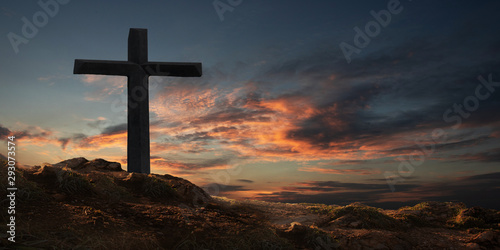 Crucifixion of the crucifixion on the mountain jesus christ