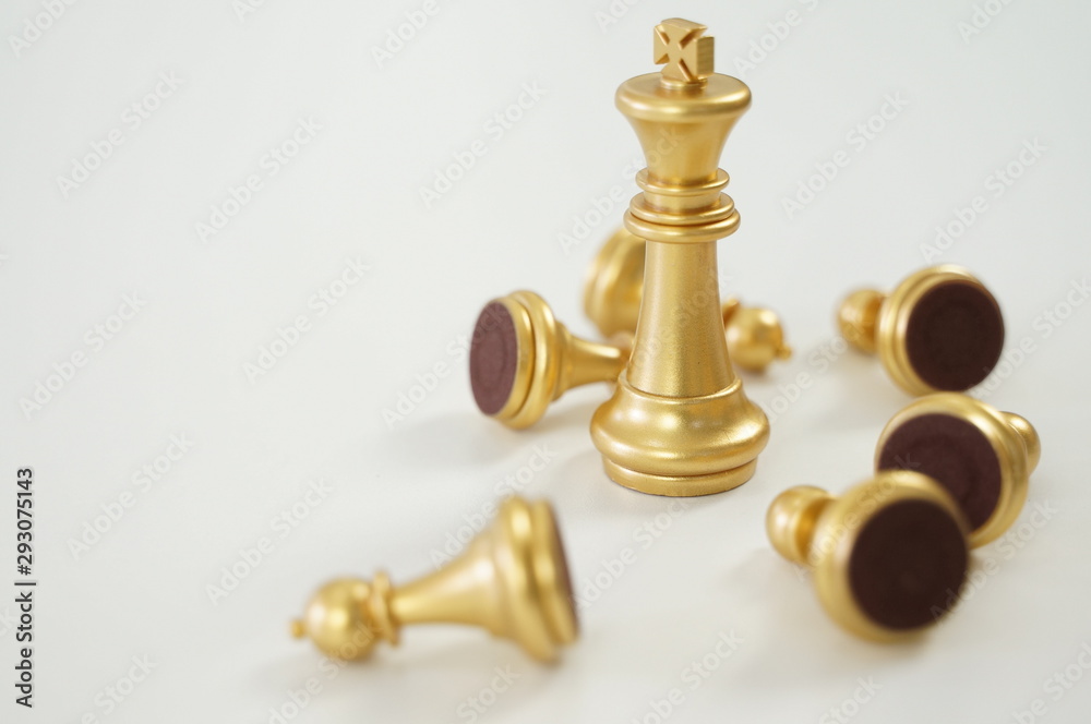 Business play with chess game. success management concept of business strategy and tactic challenge Business play with chess game. success management concept of business strategy and tactic challenge