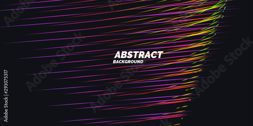 Bright background with dynamic lines. Vector illustration