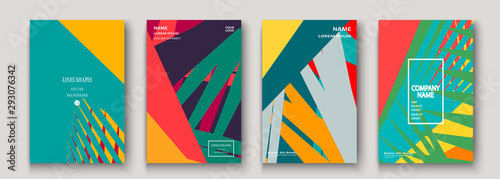 Modern cover collection design. Abstract retro 90s style texture of colorful neon lines. Striped trends background. Future geometric patterns. Design presentations, print, flyer, business cards