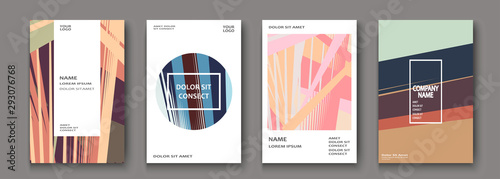 Modern cover collection design. Abstract retro 90s style texture of colorful neon lines. Striped trends background. Future geometric patterns. Design presentations, print, flyer, business cards