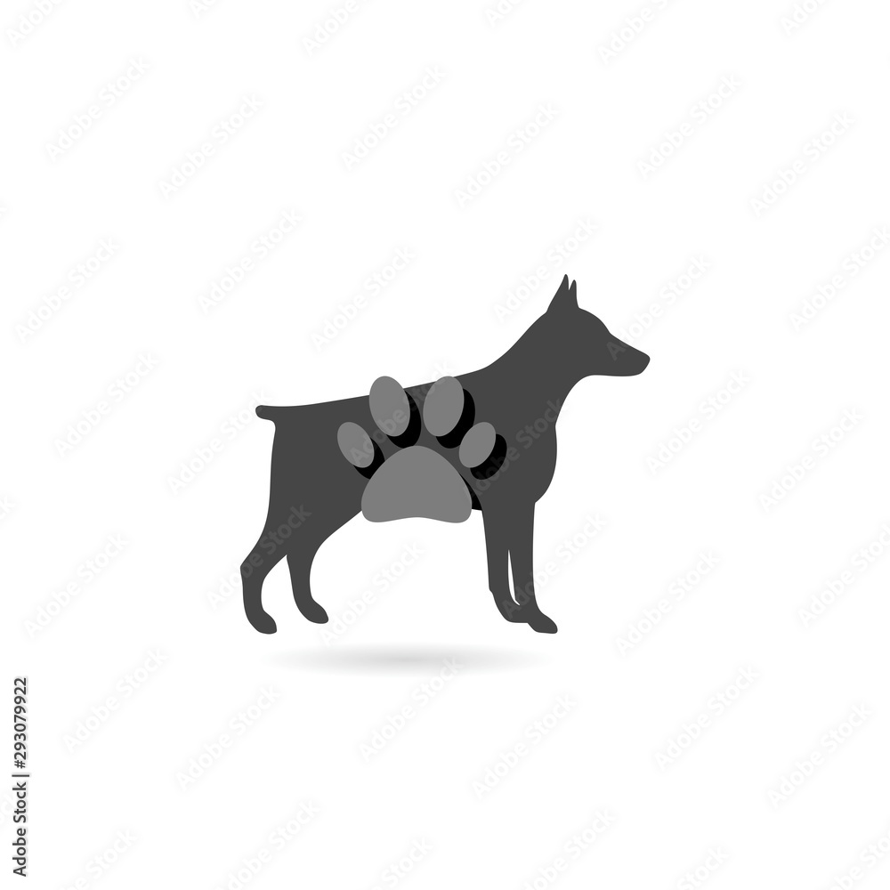 Dog icon isolated on white background