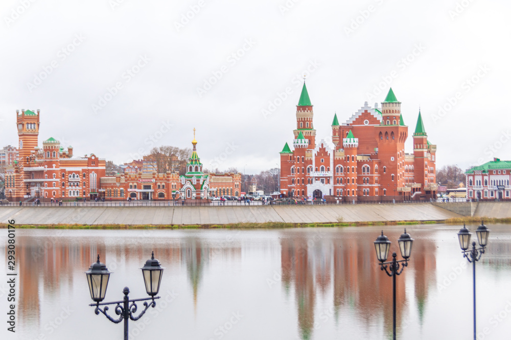 Puppet theatre and Bruges embankment, Yoshkar-Ola city, Mari El Republic, Russia Puppet theatre and Bruges embankment, Yoshkar-Ola city, Mari El Republic, Russia