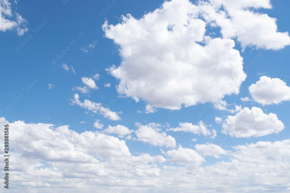 blue sky with white clouds