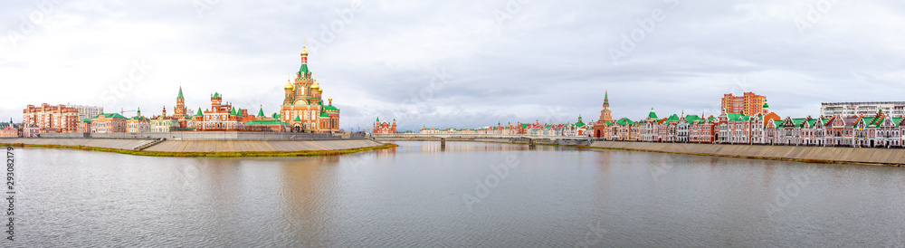 Bruges embankment, Yoshkar-Ola city, Mari El Republic, Russia Bruges embankment, Yoshkar-Ola city, Mari El Republic, Russia