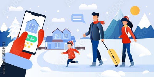 Online Order Booking House in Mountains Service