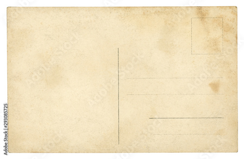 Vintage Postcard - isolated (clipping path included) photo