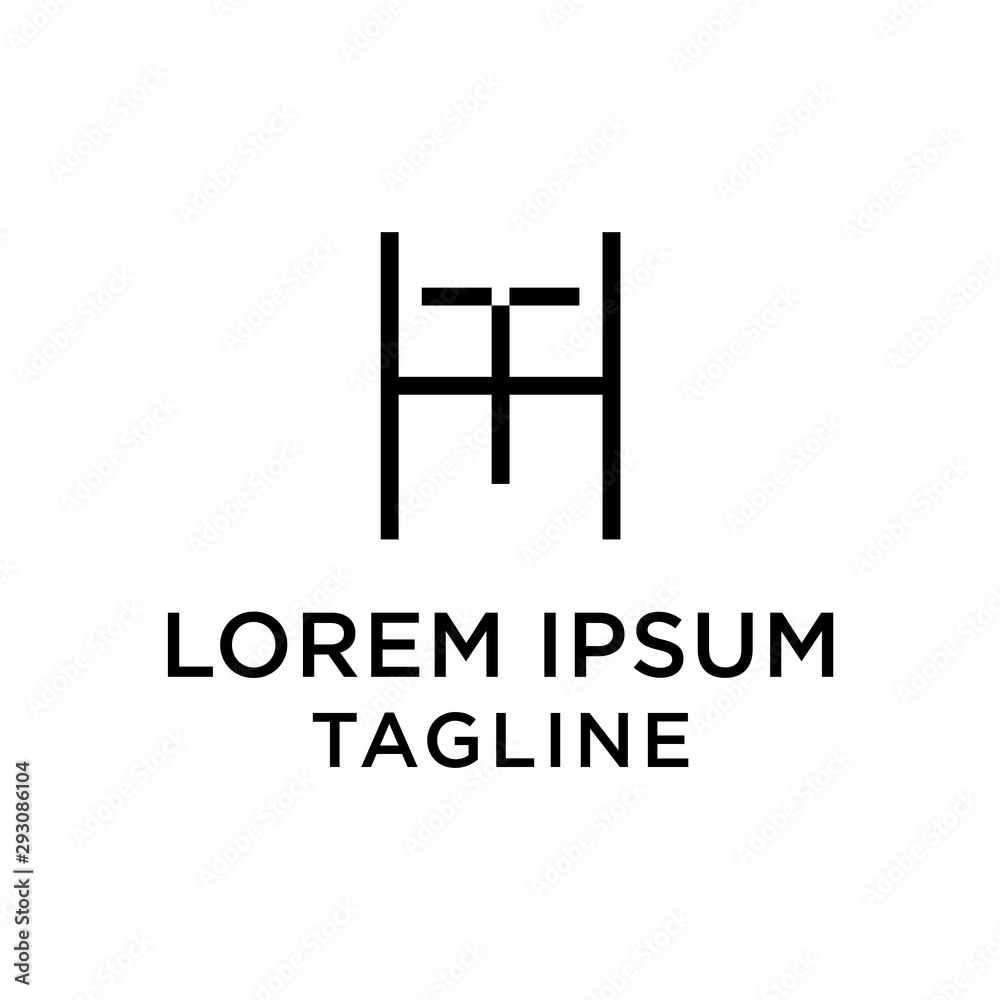 initial letter logo HT, TH logo template initial letter logo HT, TH logo template
