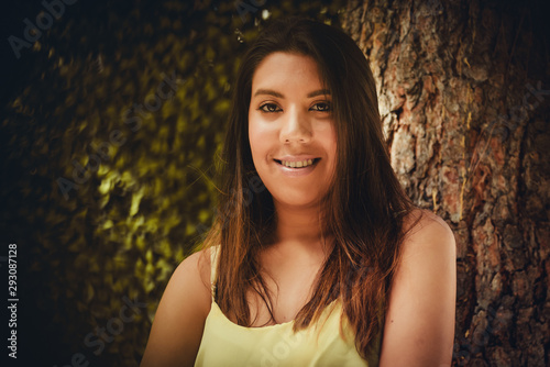 beautiful young indian model close up