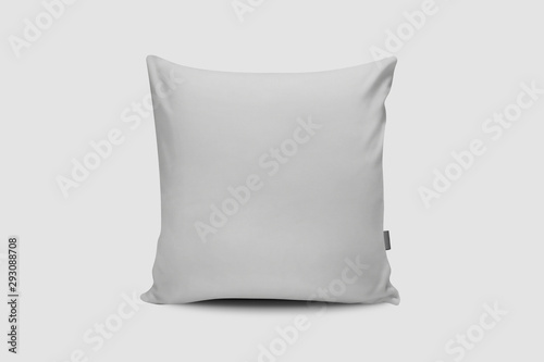 3d illustration pillow on white Background with Real Shadow. Top View of a Soft Colorful Pillow with Copy Space for Tex or Image