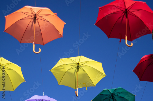 Umbrellas hanging