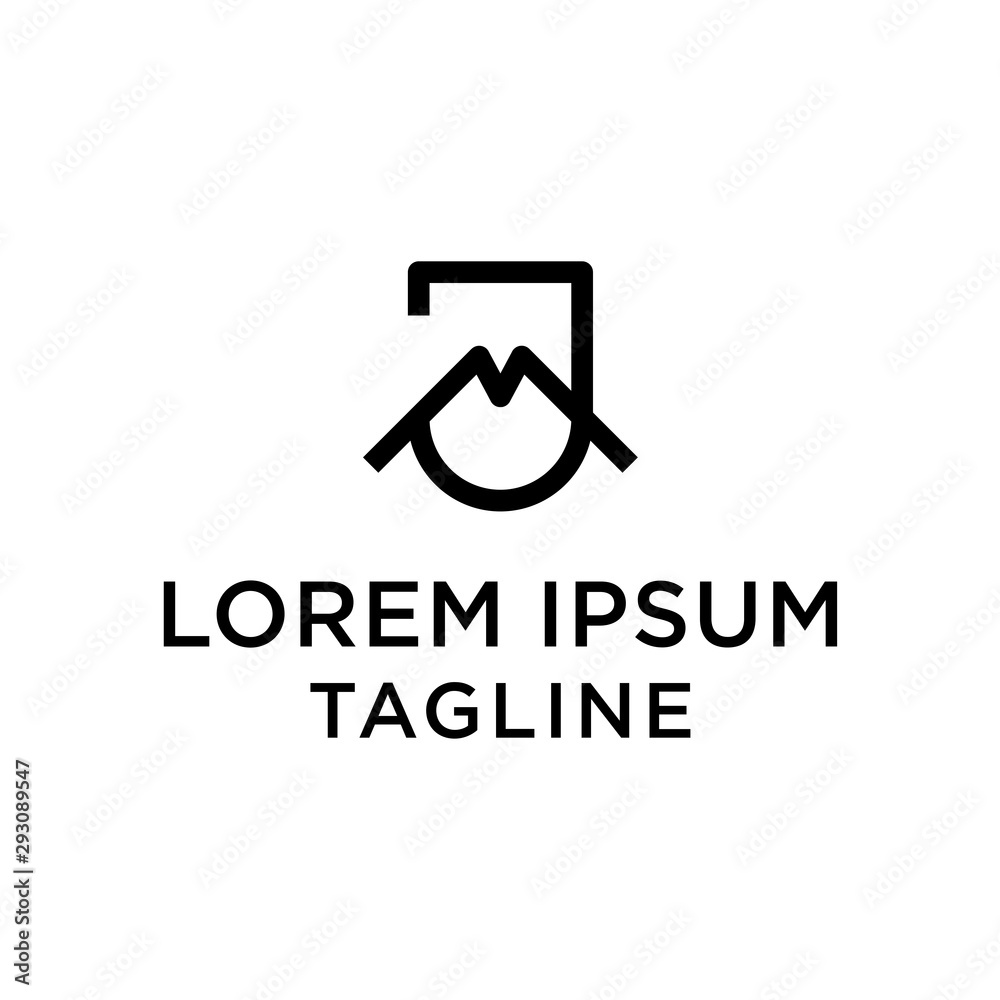 initial letter logo JM, MJ logo template initial letter logo JM, MJ logo template