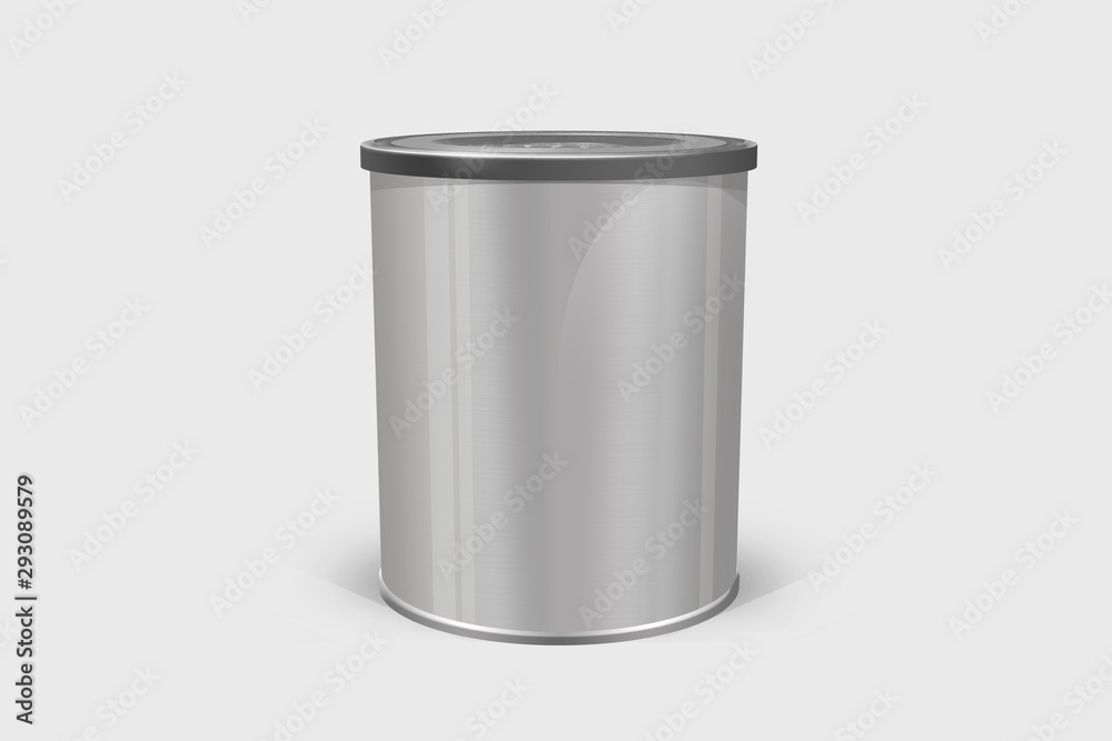 3d illustration round tin packaging. Tea, coffee, dry products mockup 3d illustration round tin packaging. Tea, coffee, dry products mockup