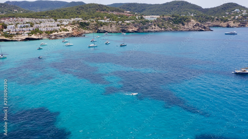 Obraz premium Playa de Cala Tarida Ibiza