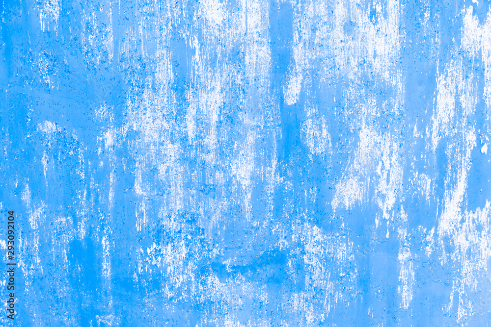 Blue grunge textured wall. Abstract background