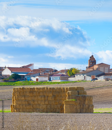 Landscape village Spain hay...