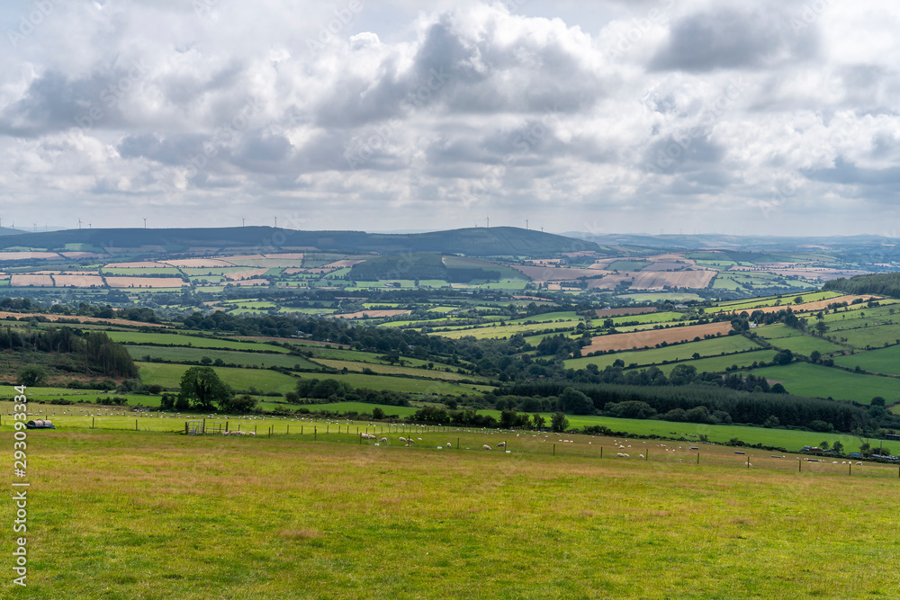 Wicklow way landscape near shillelagh in a cloudy day. Wicklow way landscape near shillelagh in a cloudy day.