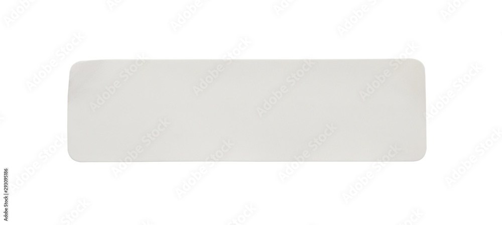 Paper sticker label isolated on white background Paper sticker label isolated on white background