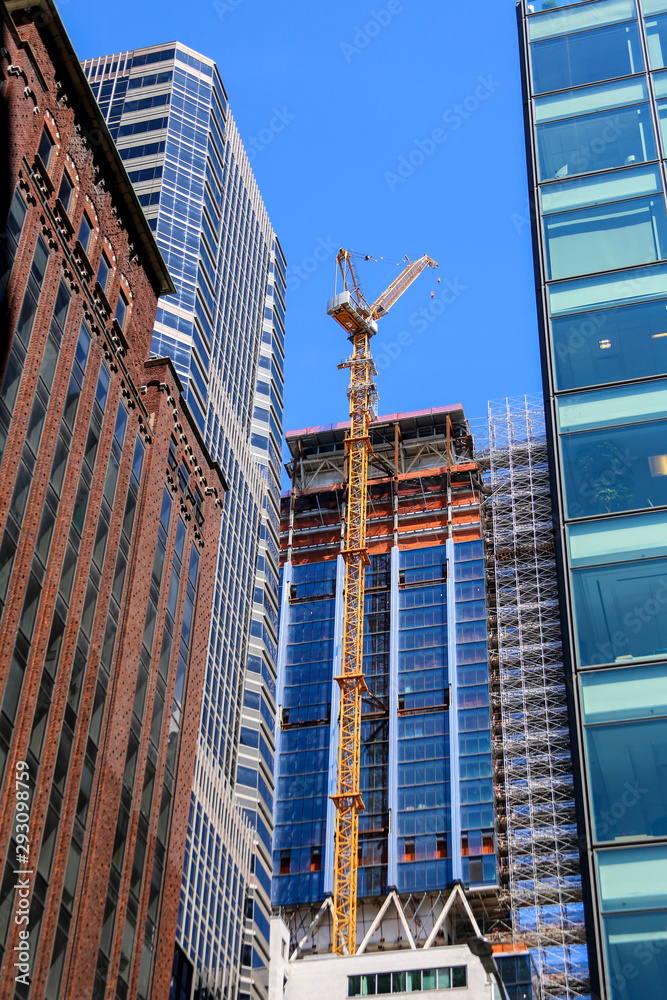 construction of modern building construction of modern building