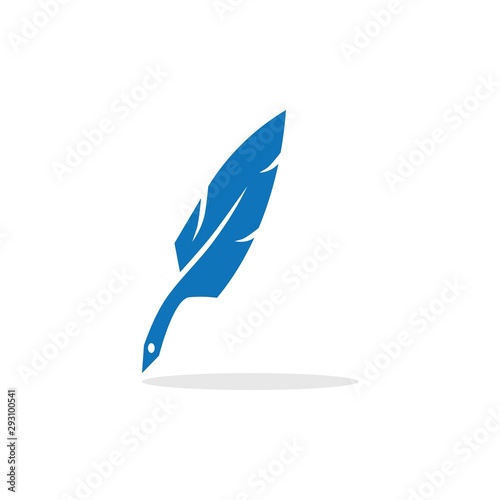 feather logo vector
