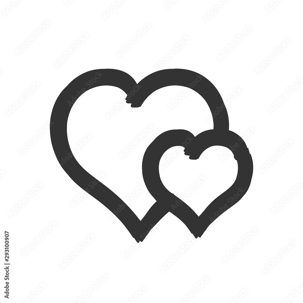 Love heart logo symbol icon vector illustration EPS 10 Love heart logo symbol icon vector illustration EPS 10