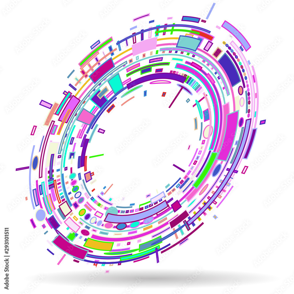 Abstract technology background with circle Abstract technology background with circle