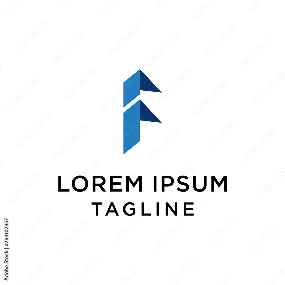 Initial Letter F logo icon design template elements Initial Letter F logo icon design template elements