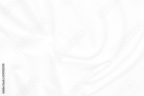 White cloth background abstract. Fabric is wrinkled and sofe wave. Material are used in textile assembly.
